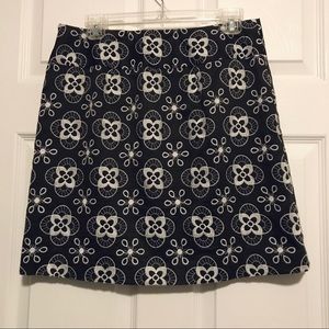 LOFT Embroidered Skirt